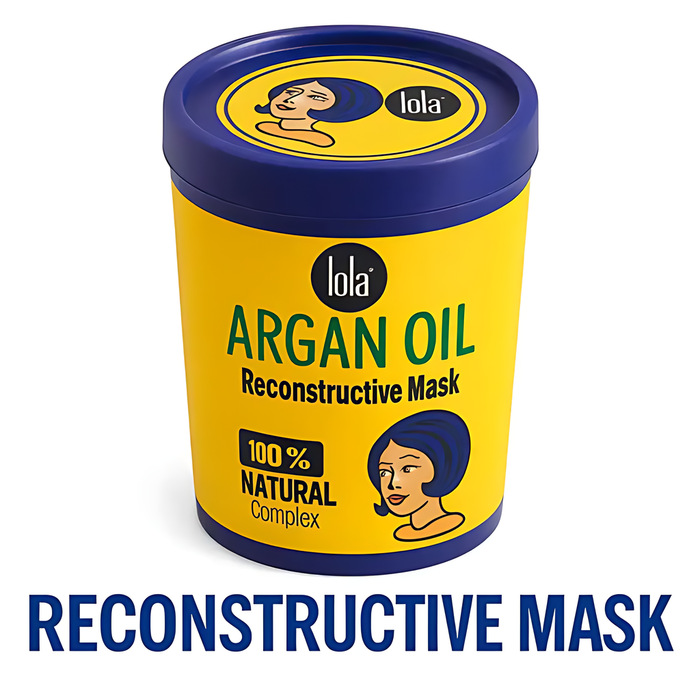 Lola Cosmetics Argan Oil Mask jar, 100% natural complex, vegan hair repair – MKPBR.COM