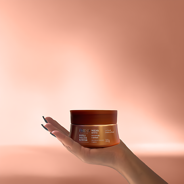 Amend Expertise Marula Fabulous Nutrition Nourishing Hair Mask with Heat Protectants, 10.58 oz (300 g) premium Brazilian hair care treatment jar – Buy now at MKPBR.COM – Worldwide Shipping
