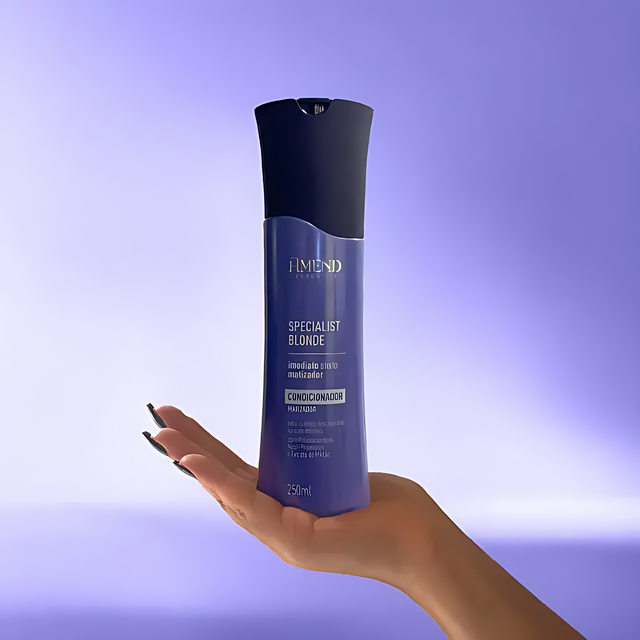 Brazilian Blonde Care Kit by Amend, including shampoo, conditioner, and mask for luxurious hair treatment – Buy now at MKPBR.COM – Worldwide Shipping