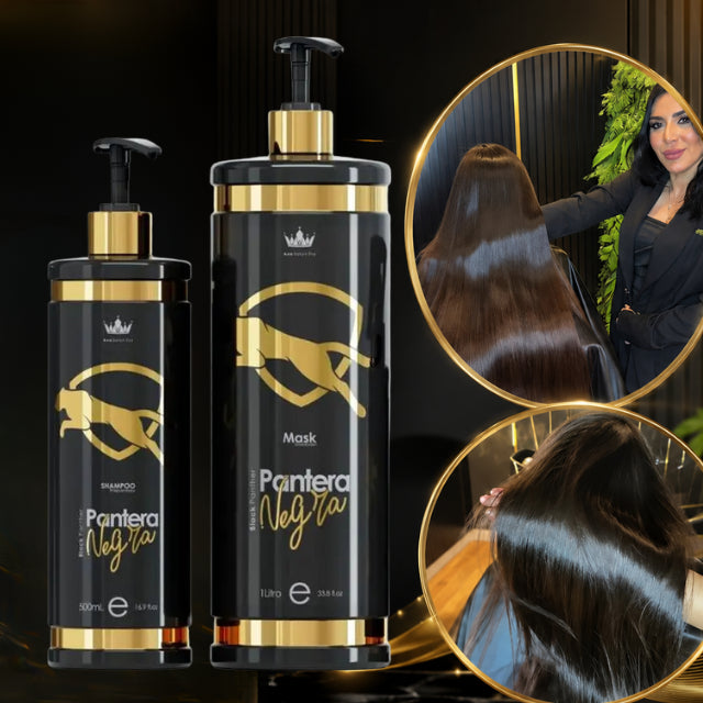 Ana Paula Carvalho Pantera Negra Black Panther professional kit box packaging with shampoo and mask – buy mkpbr.com worldwide shipping