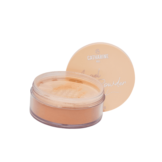 Catharine Hill Angel Powder Loose Face Powder by Pri Lessa – Ultrafine Matte Setting Powder 0.35 oz (10g) – Shade A1 caramelized for warm/dark yellowish skins – Buy now at MKPBR.COM – Worldwide Shipping
