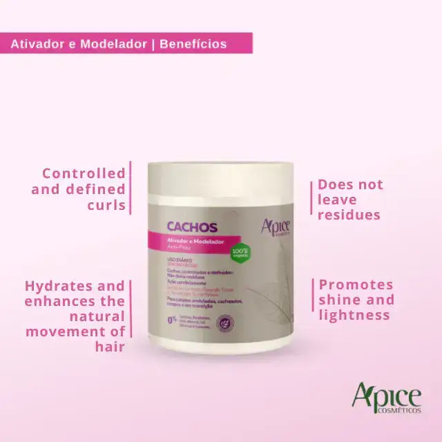 Ápice Cachos Curl Activator for Curly Hair – Buy now at MKPBR.COM – Worldwide Shipping