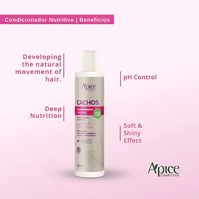 Ápice 10.14 fl oz Shampoo & Conditioner for Curly Hair – Buy now at MKPBR.COM – Worldwide Shipping