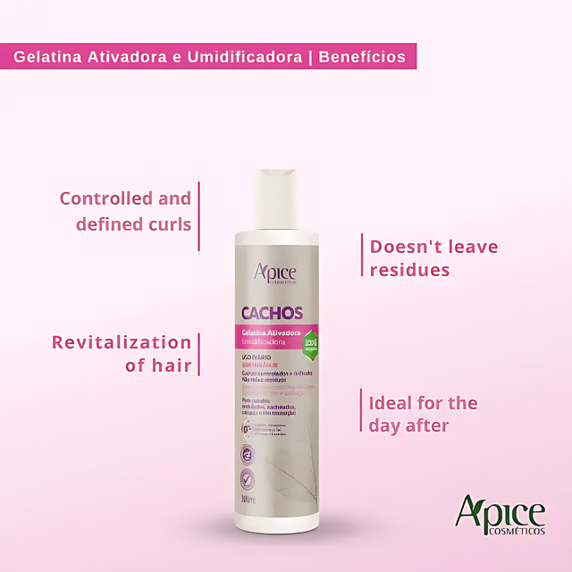 Ápice Kit Rizos: Cuidado Definitivo de Definición e Hidratación de 5 Piezas para Todo Tipo de Rizos (Champú, Acondicionador, Gelatina, Mascarilla y Activador)