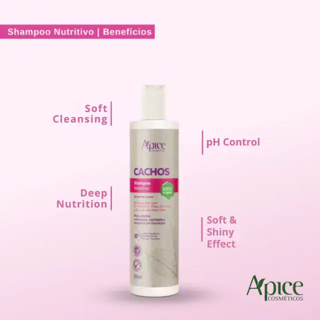 Ápice 10.14 fl oz Shampoo & Conditioner for Curly Hair – Buy now at MKPBR.COM – Worldwide Shipping