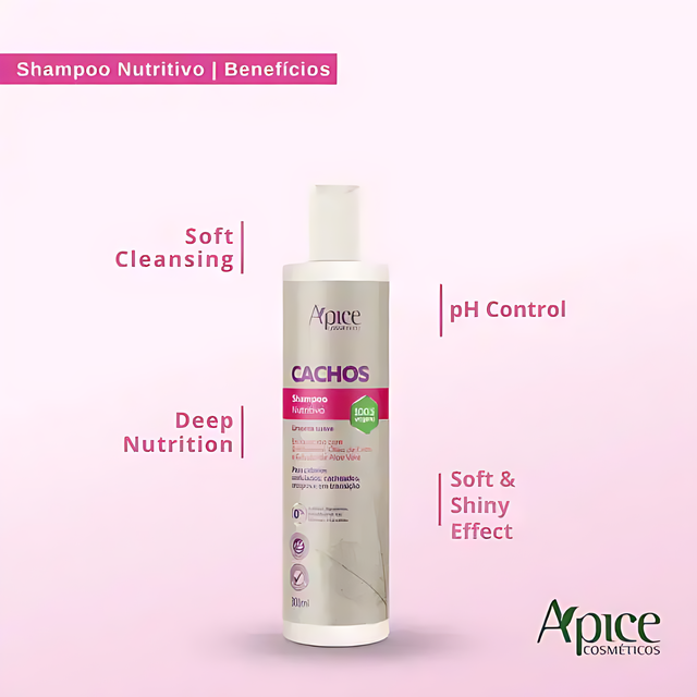 Ápice 10.14 fl oz Shampoo & Conditioner for Curly Hair – Buy now at MKPBR.COM – Worldwide Shipping