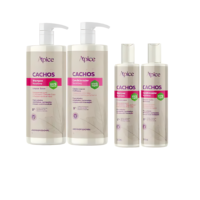 Ápice Cachos Nourishing Shampoo & Conditioner Duo – Buy now at MKPBR.COM – Worldwide Shipping