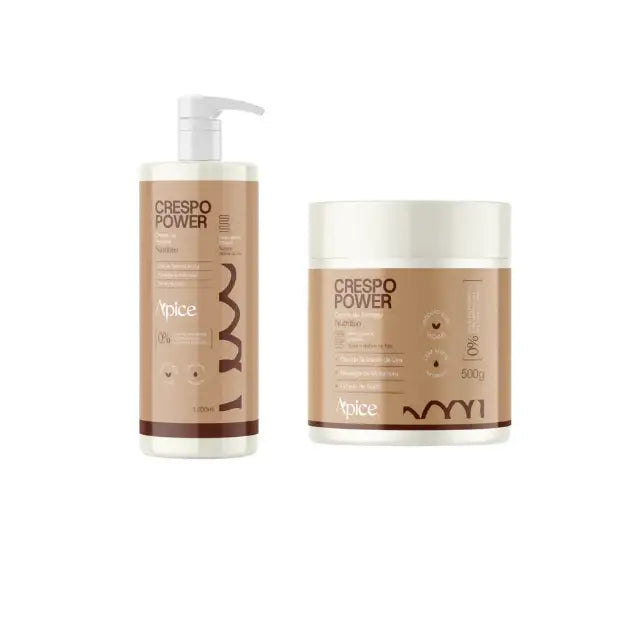 Ápice Crespo Power Leave-In Cream for Coily Hair 17.64 oz (500g) – Buy now at MKPBR.COM – Worldwide Shipping