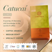 Orfeu Catucaí Ground Coffee - Detailed shot of the Orfeu Catucaí Ground Coffee bag, emphasizing '100% Arabica' and the key sweet flavor notes. – Buy now at MKPBR.COM – Worldwide Shipping