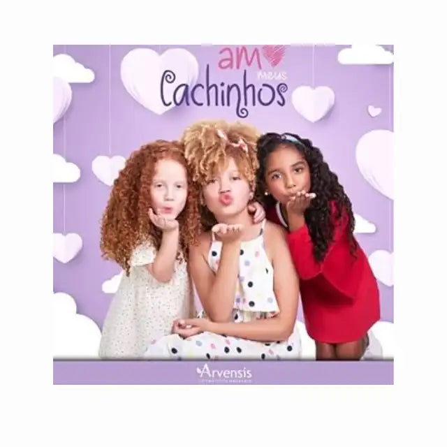 Arvensis Cachinhos Naturais Children's Curl Trio - Gentle care for curly and coily kids' hair – Buy now at MKPBR.COM – Worldwide Shipping