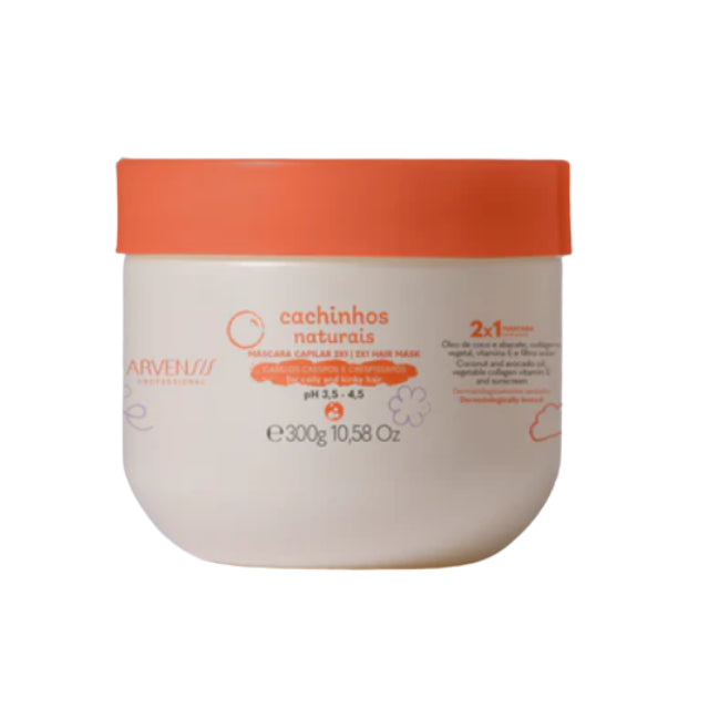Arvensis Cachinhos Naturais Kids 2-in-1 Mask & Leave-In 10.58 oz 300g Brazilian Hair Care – Buy now at MKPBR.COM – Worldwide Shipping