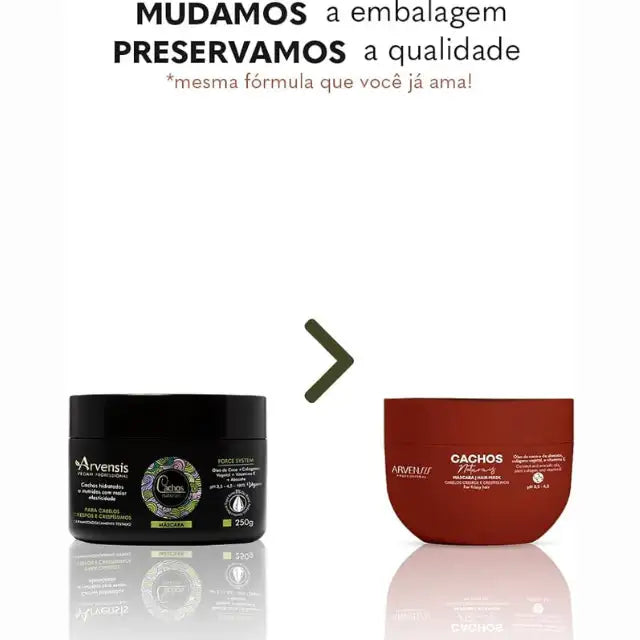 Arvensis Cachos Crespos/Crespíssimos Vitality Mask - Restore strength and brilliance to your curls – Buy now at MKPBR.COM – Worldwide Shipping