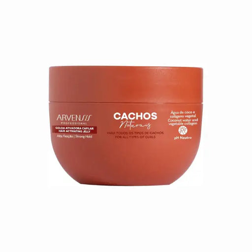 Arvensis Cachos Naturais High Hold Activating Jelly - 8.8 oz (250g) for defined curls – Buy now at MKPBR.COM – Worldwide Shipping