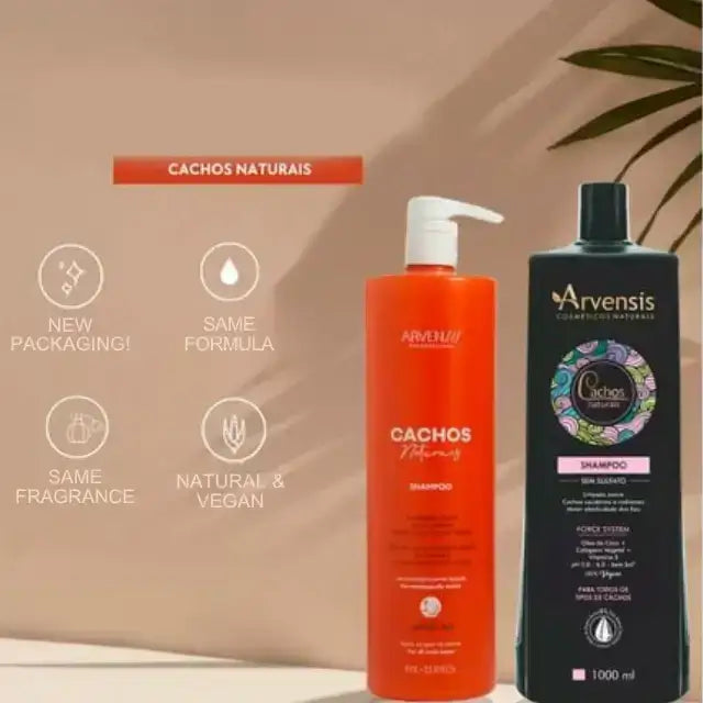  Arvensis Cachos Naturais Kit - Experience Brazilian curl essence with coconut oil & collagen – Buy now at MKPBR.COM – Worldwide Shipping