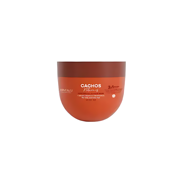 Arvensis Cachos Naturais Leave-in Hair Treatment - Versatile 2-in-1 mask, 8.82 oz (250g) – Buy now at MKPBR.COM – Worldwide Shipping