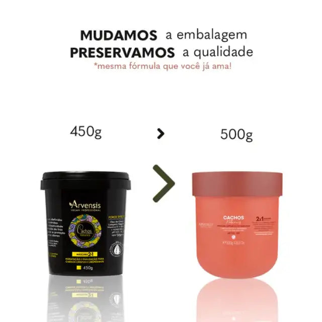 トリートメント Prenom Assuran Hair Treatment 200g Arvensis Cachos Naturais 2-in-1 Hair Mask - Hydration & Definition
