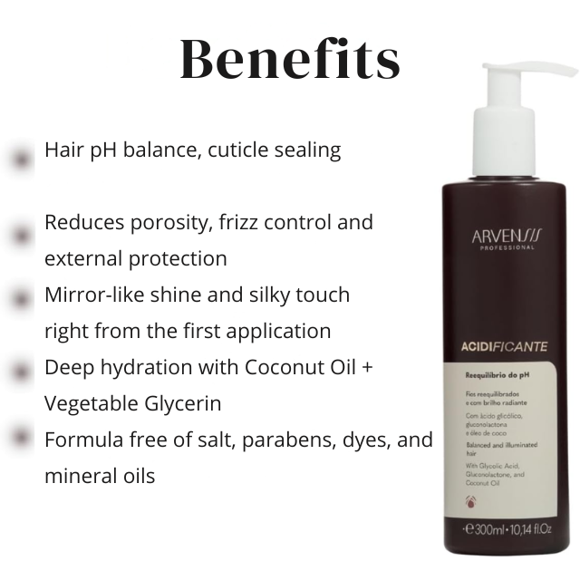 Arvensis acidifying treatment 300ml for porous and sensitized hair to restore pH and smoothness – Buy now at MKPBR.COM – Worldwide Shipping