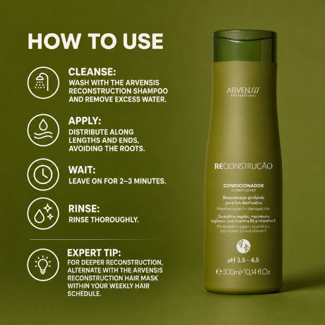 Arvensis Reconstruction Conditioner Vegan Sealing Step for Damaged Hair – Buy now at MKPBR.COM – Worldwide Shipping