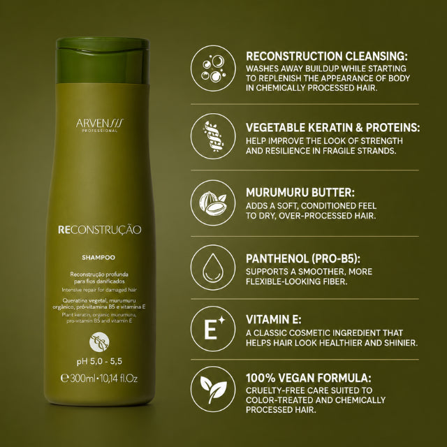 Arvensis Reconstruction Shampoo Vegan Cleansing for Damaged Hair – Buy now at MKPBR.COM – Worldwide Shipping