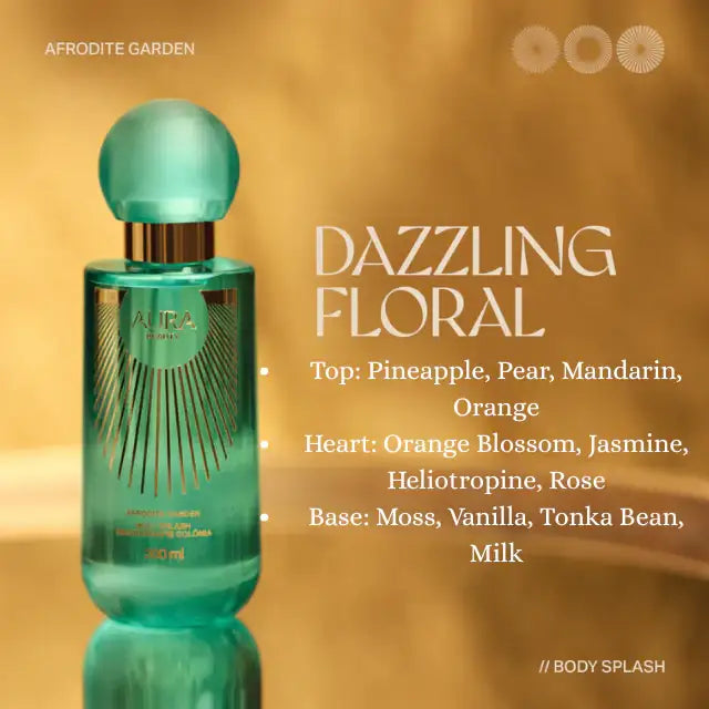 Aura Beauty Afrodite Garden Body Splash – Floral Fragrance for