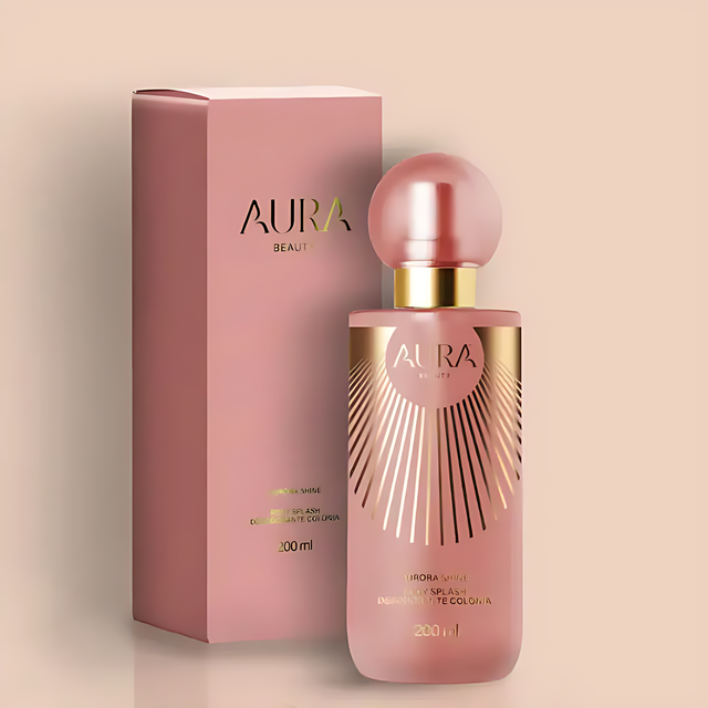AURA Beauty Aurora Shine Body Splash – Luminous Radiance Body Mist, Vegan and Cruelty-Free – Buy now at MKPBR.COM – Worldwide Shipping