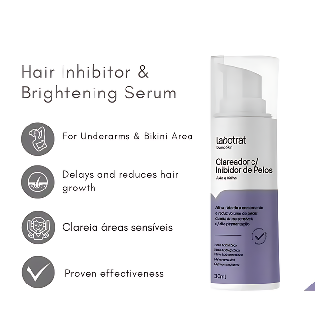 Authentic Brazilian Labotrat Hair Inhibitor and Brightener for Sensitive Areas – Buy now at MKPBR.COM – Worldwide Shipping
