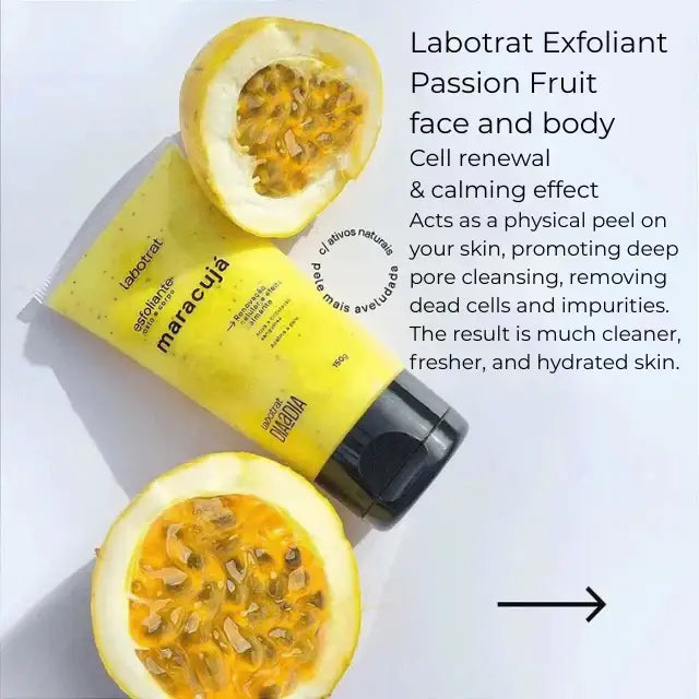 Authentic Brazilian Labotrat Scrub Passion Fruit for a Balanced Complexion – Buy now at MKPBR.COM – Worldwide Shipping
