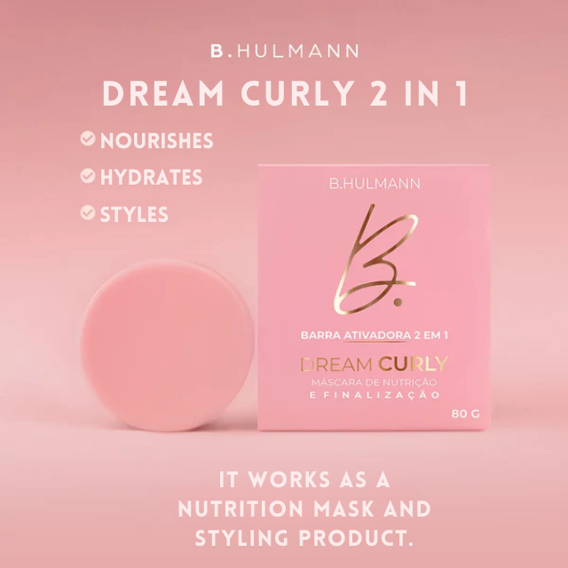 B. Hulmann Dream Curly Solid Curl Bar with zero‑plastic sustainable packaging – Buy now at MKPBR.COM – Worldwide Shipping
