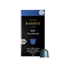 Baggio Café Decaffeinated Nespresso compatible coffee capsules, 10 count, showcasing rich decaf flavor. – Buy now at MKPBR.COM – Worldwide Shipping
