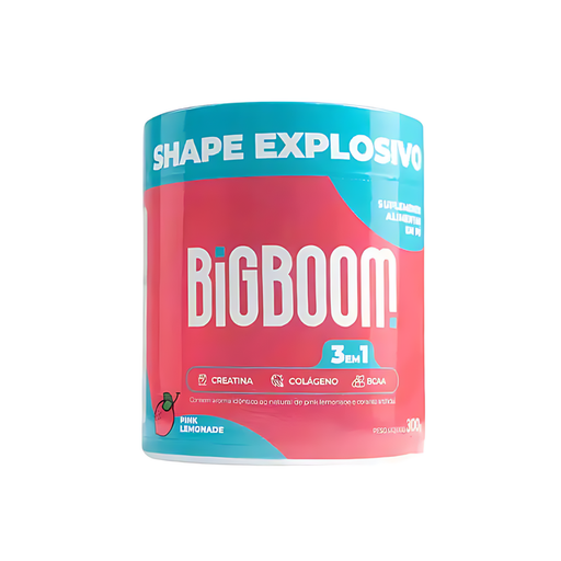 BigBoom 3-in-1 Creatine Pink Lemonade single unit packaging - Buy now at MKPBR.COM - Worldwide Shipping