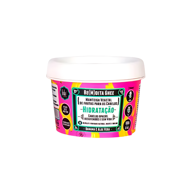 Be(M)dita Ghee Hydration Butter Banana & Aloe Vera for soft, shiny hair, 3.52 oz – Buy now at MKPBR.COM – Worldwide Shipping