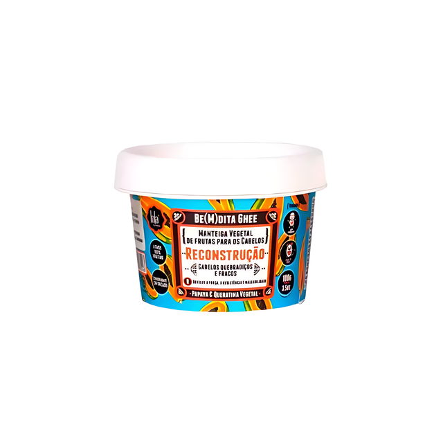Be(M)dita Ghee Reconstruction Butter Papaya & Keratin for stronger, damaged hair, 3.52 oz – Buy now at MKPBR.COM – Worldwide Shipping