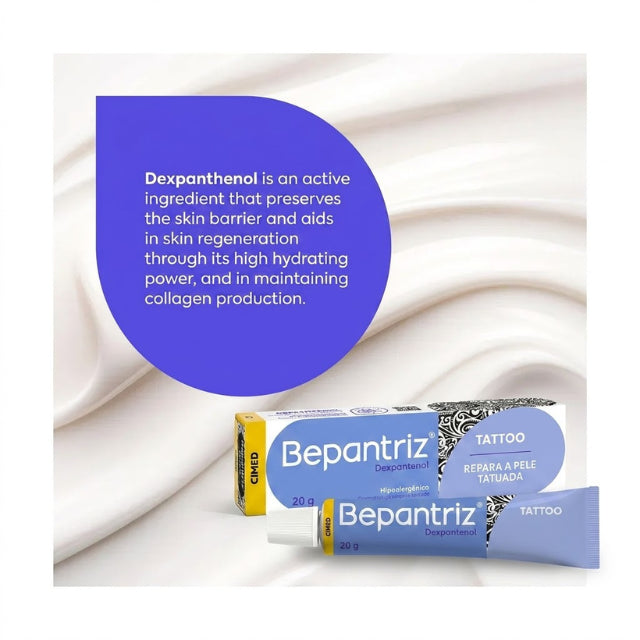 Bepantriz Tattoo Intensive Aftercare Cream 0.70 oz for dermal healing – Buy now at MKPBR.COM – Worldwide Shipping