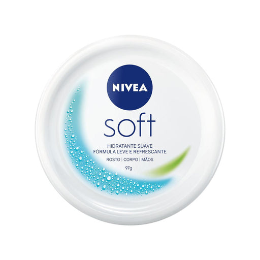 NIVEA Soft Moisturizing Cream with Vitamin E & Jojoba Oil – 3.42 oz (97 g) – Buy now at MKPBR.COM – Worldwide Shipping