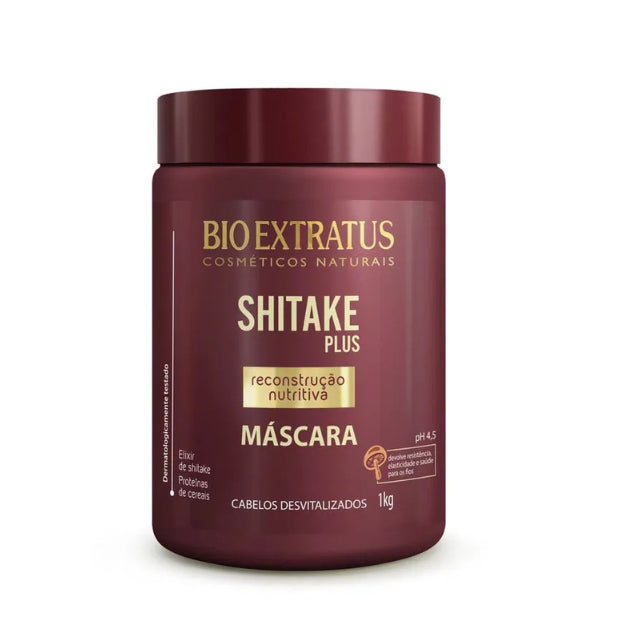 Bio Extratus Shitake Plus Hair Mask 1 kg container – Buy now at MKPBR.com – Worldwide Shipping