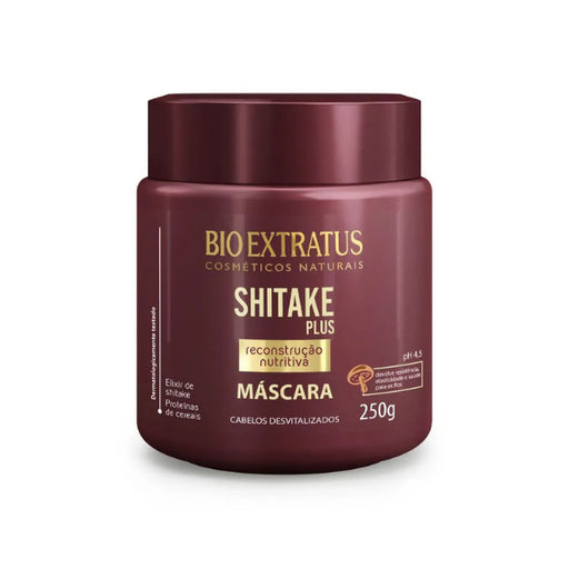 Bio Extratus Shitake Plus Hair Mask 250 g front label – Buy now at MKPBR.com – Worldwide Shipping