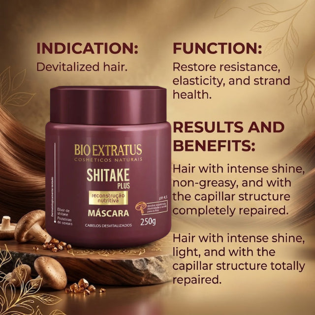 Nutritive Shitake Elixir hair treatment presentation – Buy now at MKPBR.com – Worldwide Shipping