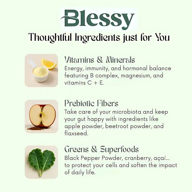  Blessy Greens Prebiotic Fibers for Healthy Microbiota - Buy now at MKPBR.COM - Worldwide Shipping
