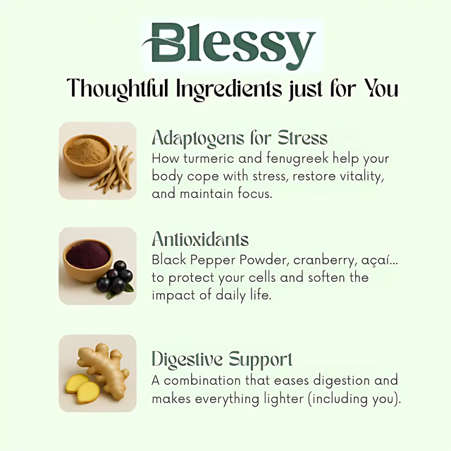 Blessy Greens Premium Ingredients Quality Tested - Buy now at MKPBR.COM - Worldwide Shipping