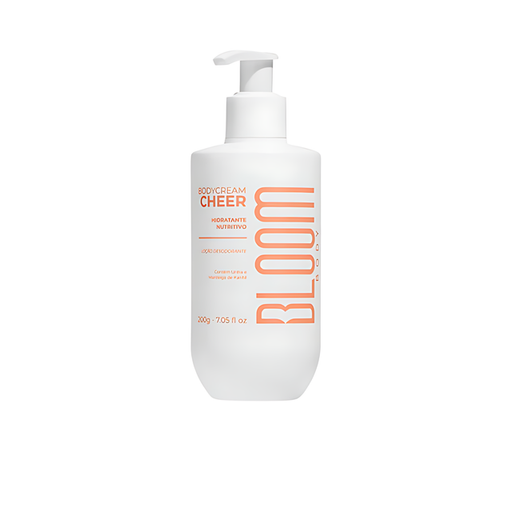 Bloom Body Cheer Deodorant Moisturizing Body Cream, Sweet Floral Scent + Long-Lasting Hydration – 7.05 oz (200 g) jar front view – Buy now at MKPBR.COM – Worldwide Shipping