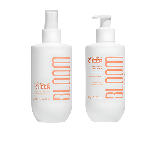 Bloom Body Cheer Kit: Body Cream 7.05 oz (200 g) + Body Splash 6.76 fl oz (200 ml) duo front set – Buy now at MKPBR.COM – Worldwide Shipping