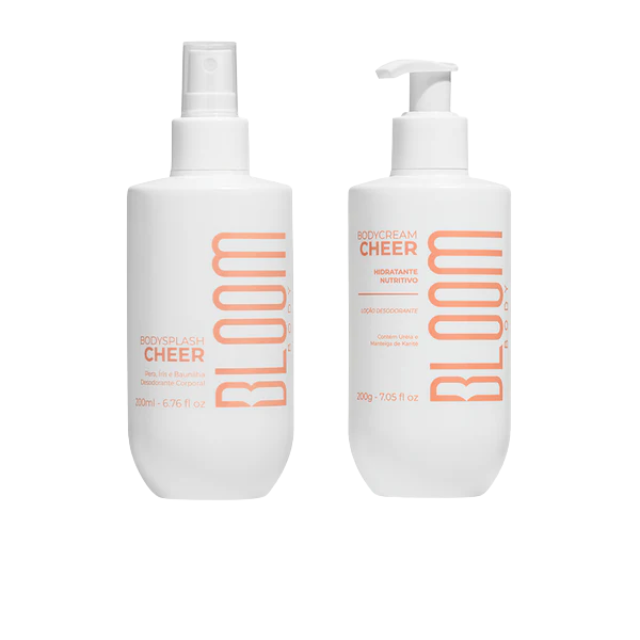 Bloom Body Cheer Kit: Body Cream 7.05 oz (200 g) + Body Splash 6.76 fl oz (200 ml) duo front set – Buy now at MKPBR.COM – Worldwide Shipping