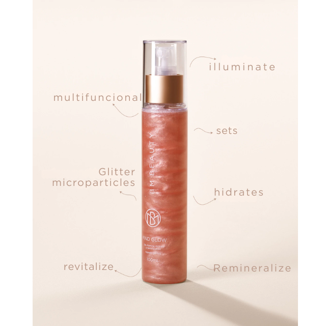 BM Beauty Find Glow Mist long-wear makeup fixation – Buy now at MKPBR.COM – Worldwide Shipping