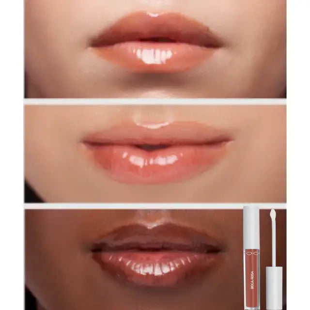 Get a subtle, hydrating lip gloss effect with Boca Rosa Hidra Lábios Bege Translucido, enhancing your natural appeal – Buy now at MKPBR.COM – Worldwide Shipping