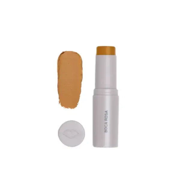 Boca Rosa Stick Pele Multifuncional BR36 (Medium Dark shade) creates a glowing tan foundation. – Buy now at MKPBR.COM – Worldwide Shipping