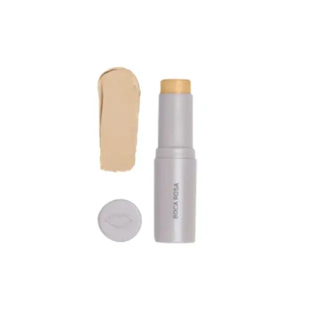 Boca Rosa Stick Pele Multifuncional BR12 (Medium Light shade) provides a subtle glow as a base. – Buy now at MKPBR.COM – Worldwide Shipping