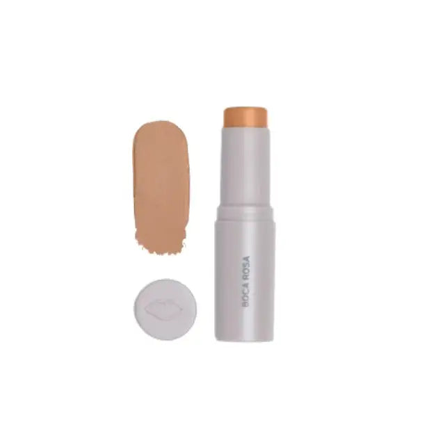 Boca Rosa Stick Pele Multifuncional BR22 (Medium shade) with golden undertones for a radiant base. – Buy now at MKPBR.COM – Worldwide Shipping