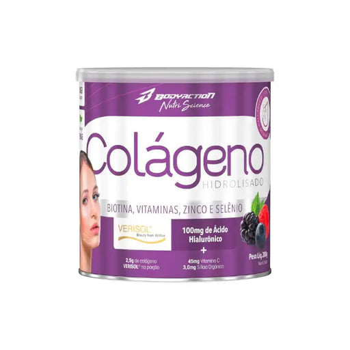 BodyAction Hydrolyzed Collagen Verisol® with Hyaluronic Acid | 7.05 oz (200g) – Buy now at MKPBR.COM – Worldwide Shipping
