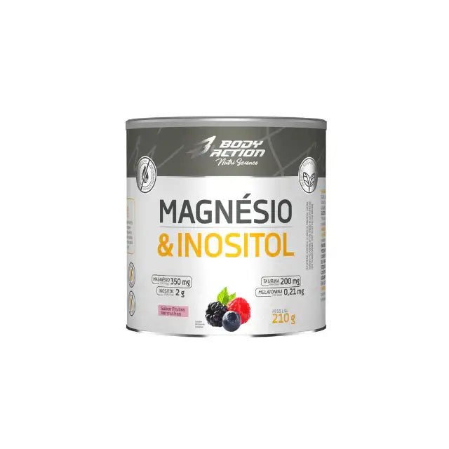 Red Berries BodyAction Magnesium & Inositol Powder for Restful Sleep | 7.41 oz (210g) – Buy now at MKPBR.COM – Worldwide Shipping