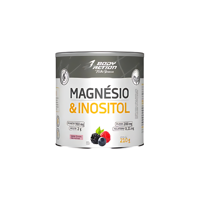 Red Berries BodyAction Magnesium & Inositol Powder for Restful Sleep | 7.41 oz (210g) – Buy now at MKPBR.COM – Worldwide Shipping